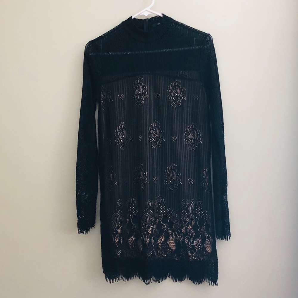 Lace Long Sleeve Dress